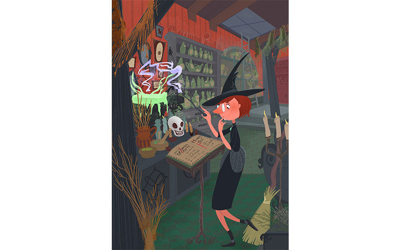 The quirky witch. 2017 / Nadia Ronquillo